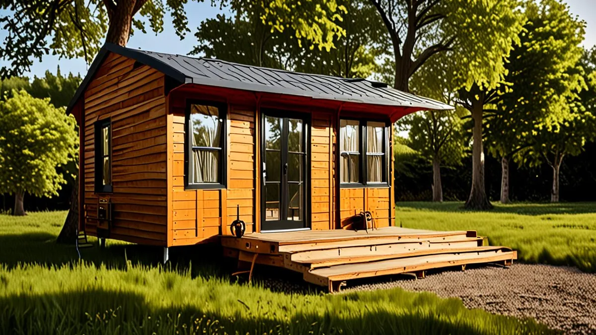 glamping site with electric hook-up