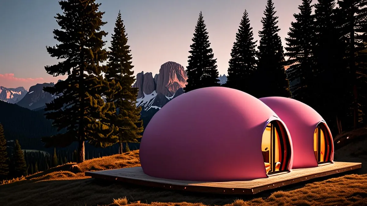 glamping in the Alps