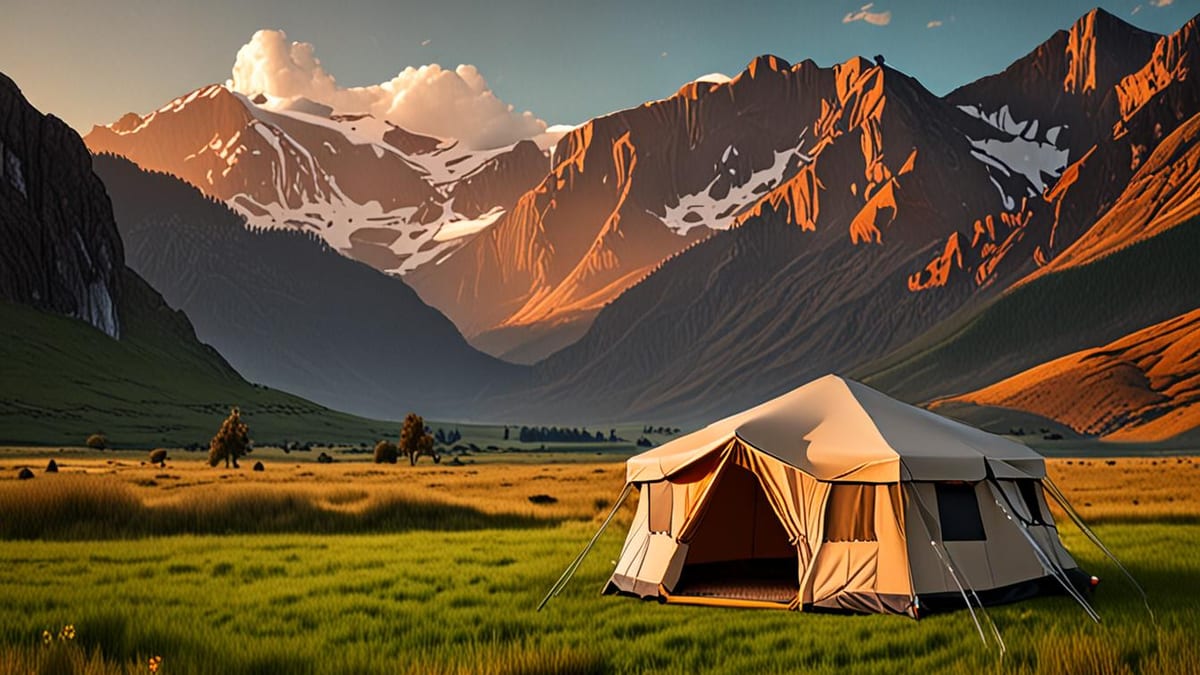 glamping in the Alps