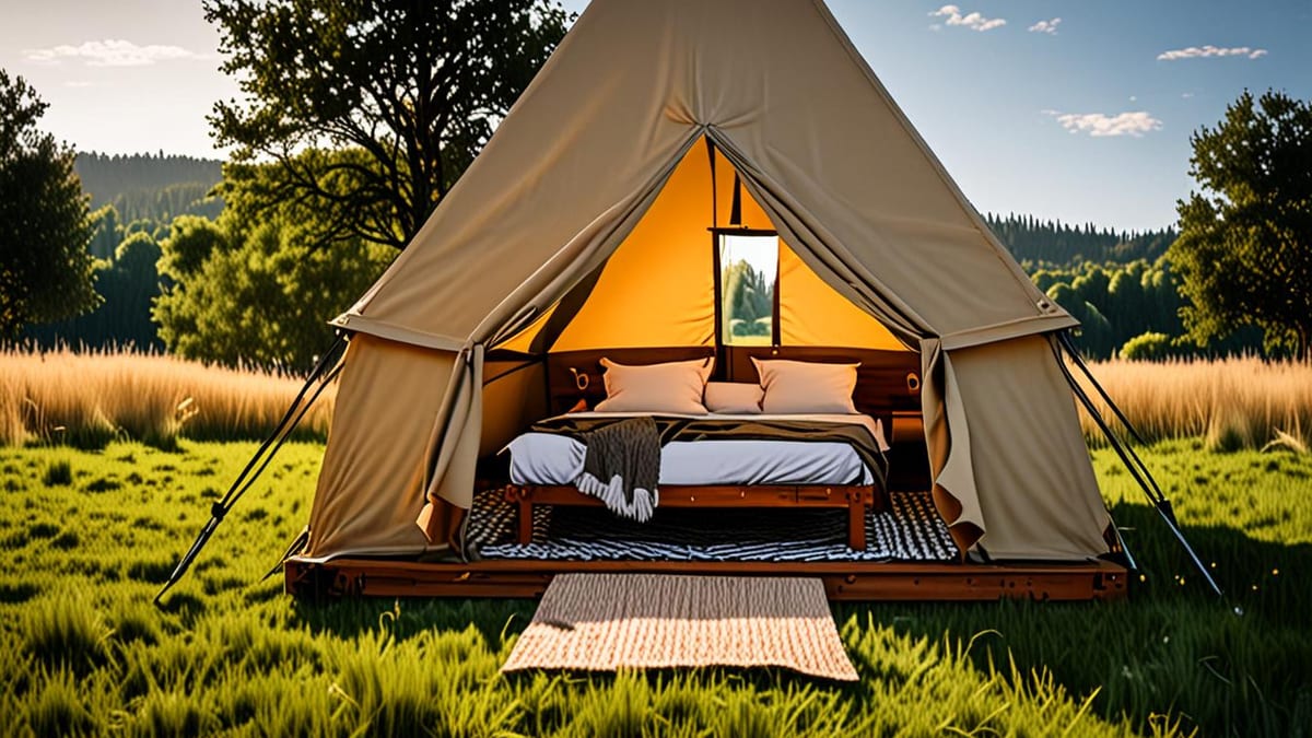 glamping with a baby