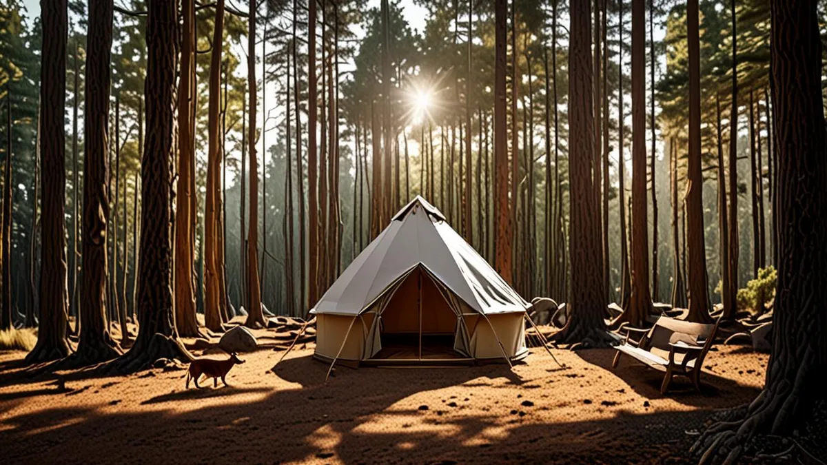 glamping with a dog