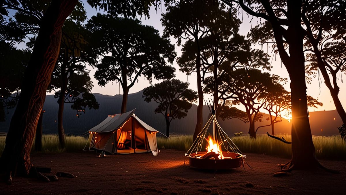 glamping with teens