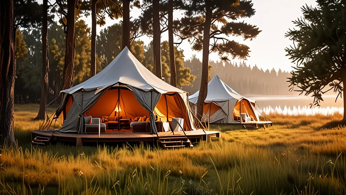 lodge vs glamping