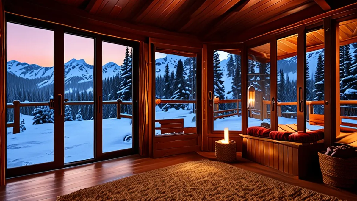 lodges with private saunas