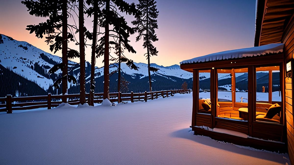 lodges with private saunas