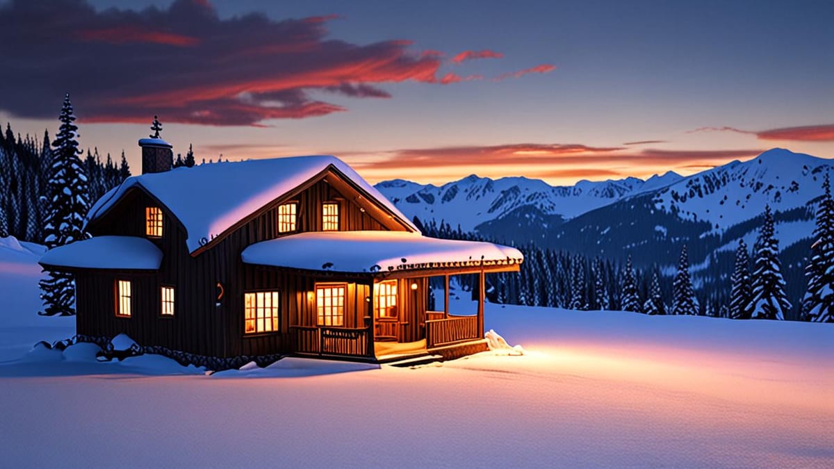 winter mountain stay