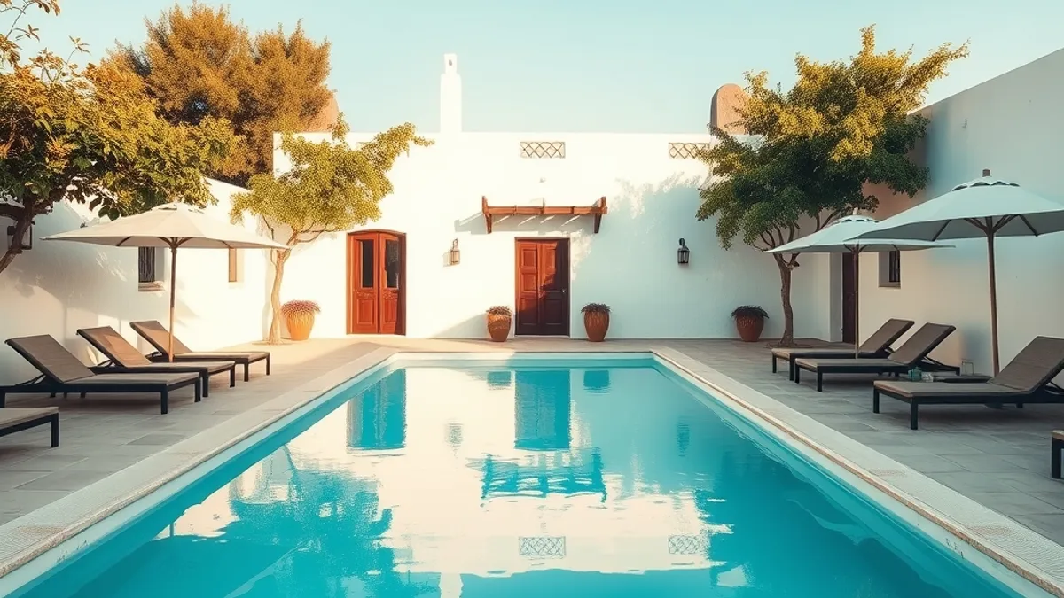 villa with a pool