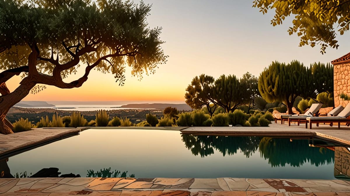 villa with a pool