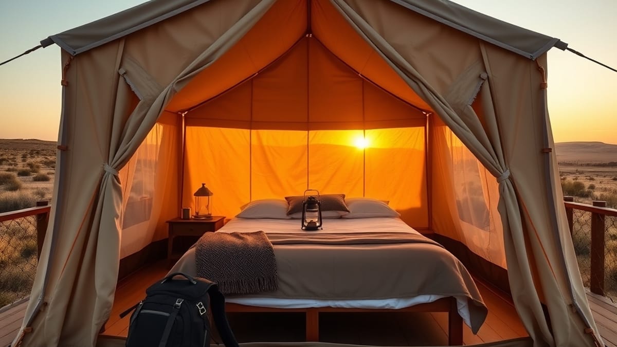glamping trip packing