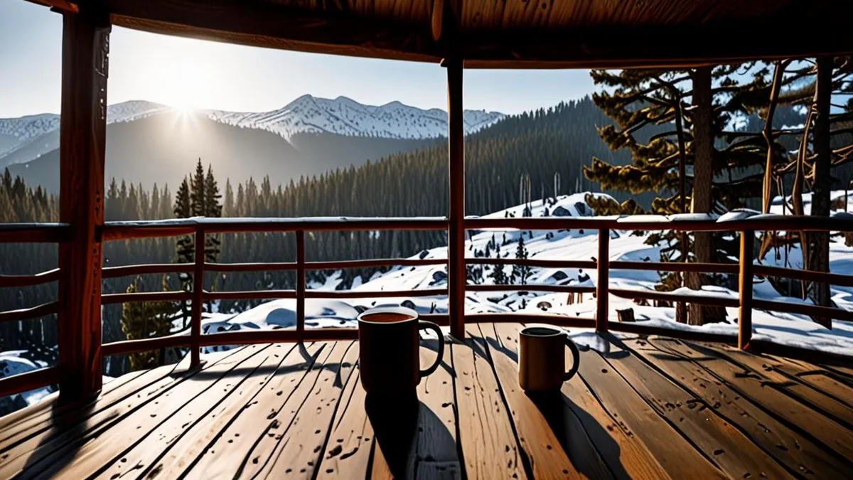 winter glamping
