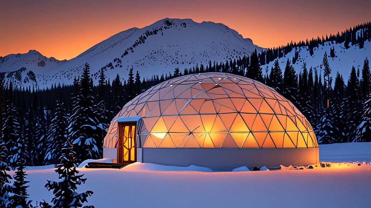 winter glamping